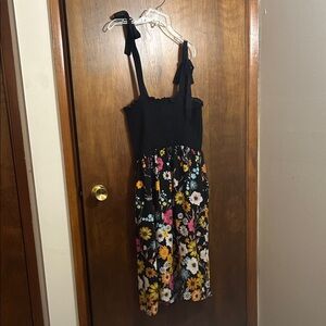 Haptics Chic Floral Women's Dress - Black and Multicolor